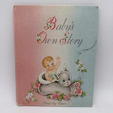 Vintage 1940s Baby's Own Story Year by Year Baby Book