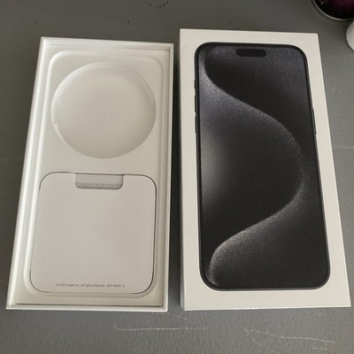 Apple iPhone 15 Pro Max Black Titanium 256GB - EMPTY BOX ONLY