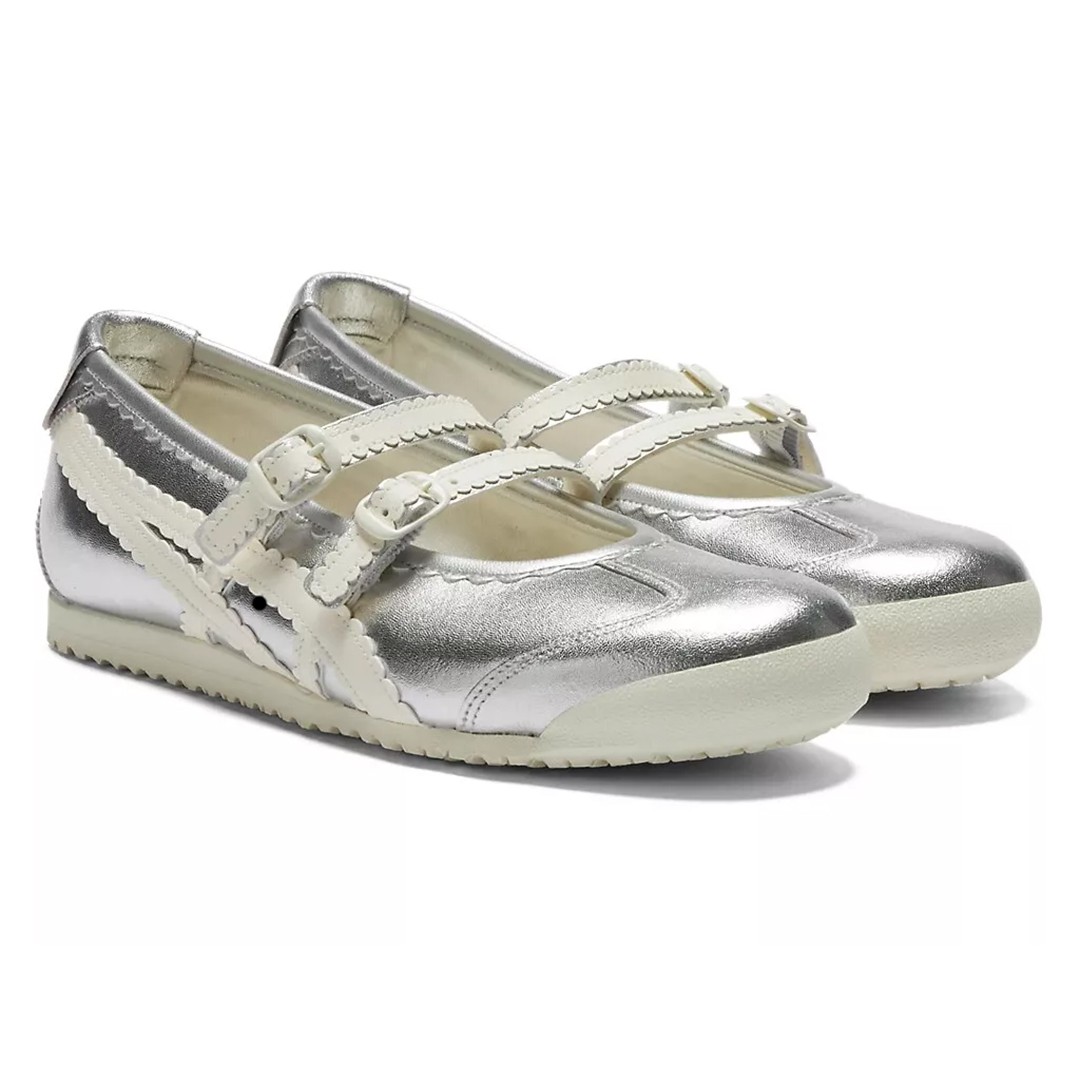 靴 Onitsuka Tiger MEXICO 66 TGRS SILVER Onitsuka Tiger Mexico 66 TGRS Silver Mary Jane Shoes New w/ Box | eBay