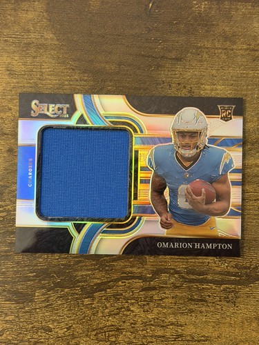 2025 Panini Select Omarion Hampton Jumbo Rookie Patch Silver Prizm /149 RC, MEM