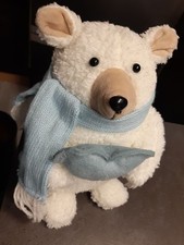 Eisb&auml;r mit blauem Herz/Schal, neu und unbespielt