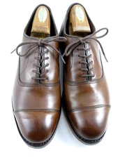 Allen Edmonds  "PARK AVENUE" Cap-Toe Oxfords 8 E Chili Made in USA (657N)