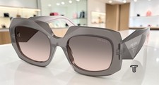 PRADA PR B23SF 20F70S Grey Pink Gradient Grey 55 mm Women's Sunglasses