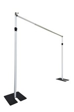 3x3m Heavy Duty Adjustable Backdrop Curtain Stand Kit Telescopic Drape Frame