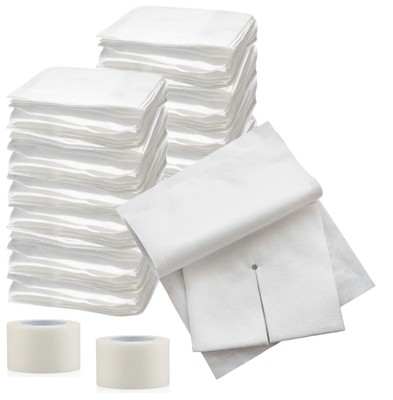 Split Drain Sponge Gauze 2X2 Sterile 6 Ply Pads [Pack Of 140] Absorben