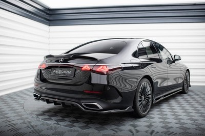 Maxton Design Heckspoiler 3D passend für Mercedes E Limousine AMG-Line W214 schw