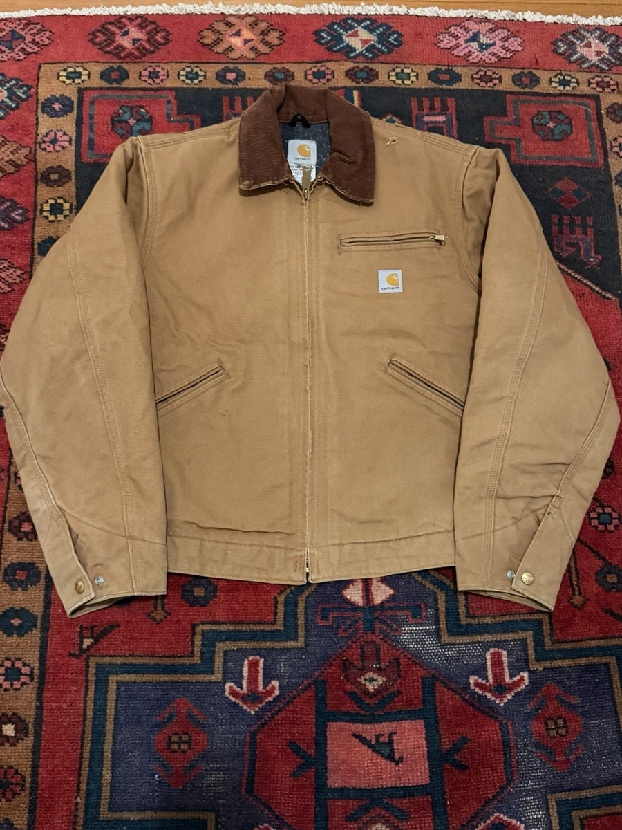 Vintege Carhartt Detroit Jacket USA製 Vintage Carhartt Detroit Jacket Size 36 J01 Brown USA Union 90s