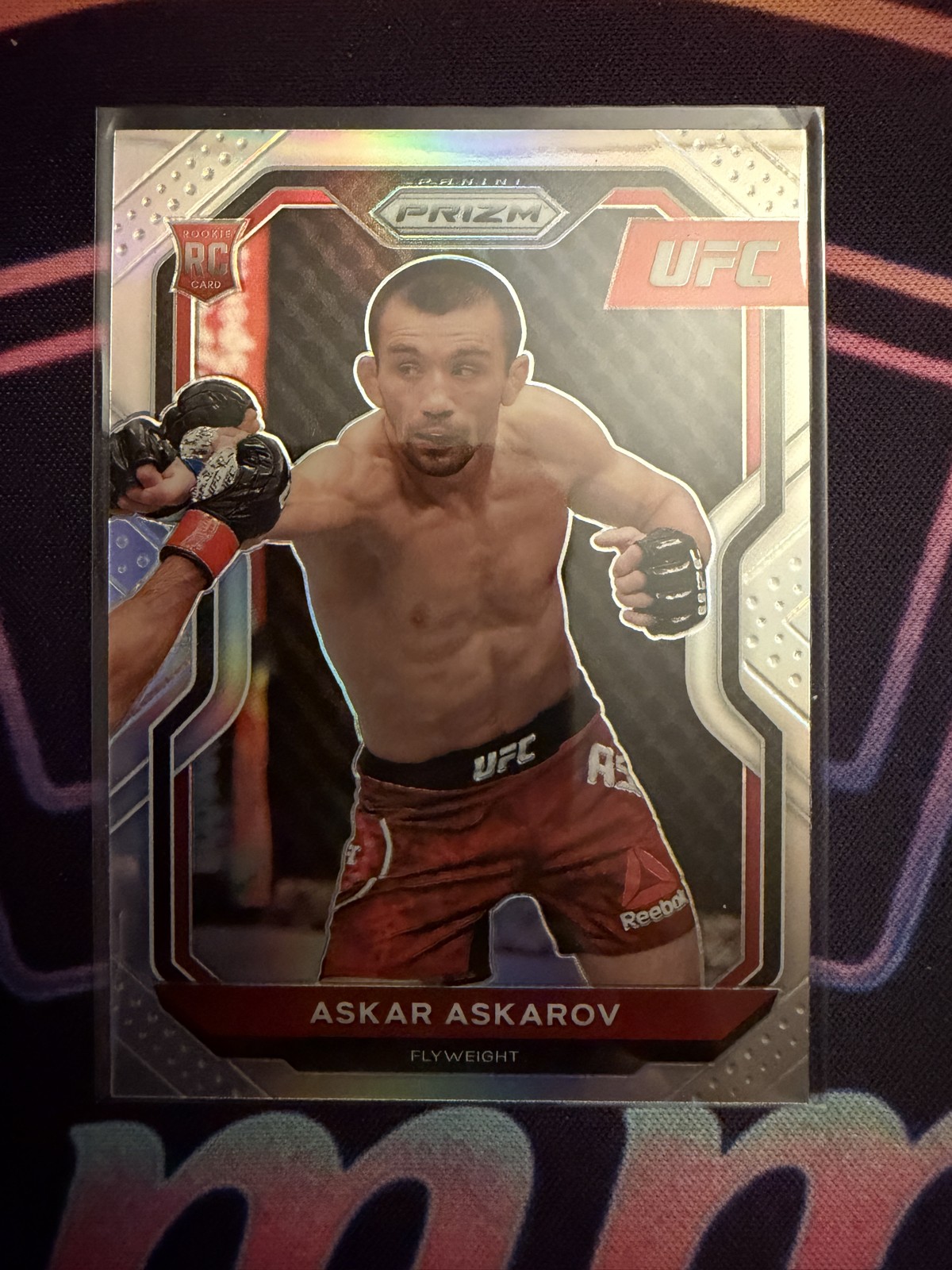 2021 Panini Prizm UFC - Askar Askarov #8 Silver Prizm (RC)