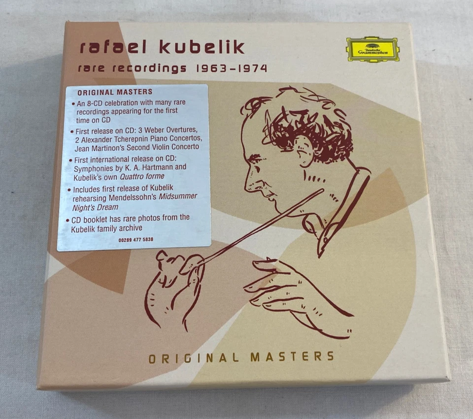 Rafael Kubelik Rare Recordings 1963-1974 Original Masters 8 CD Box Set LN - Image 2 of 4
