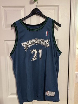 Kevin Garnett Minnesota Timberwolves Blue Tree Trim NBA Jersey