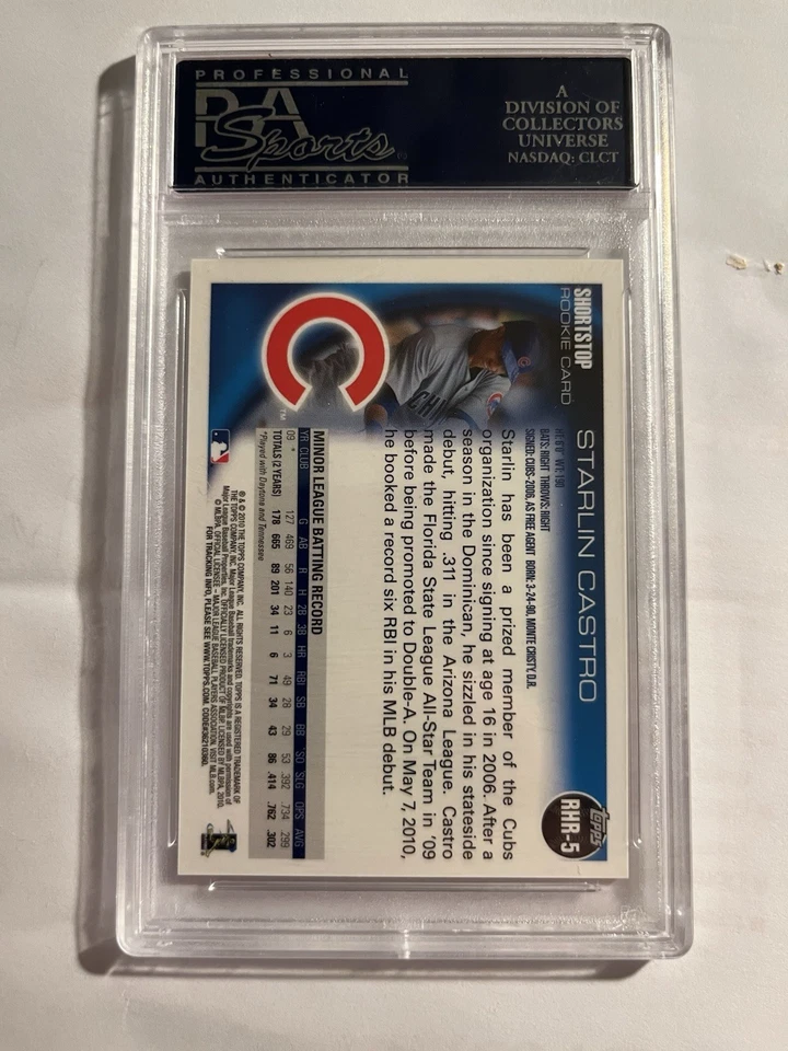 Starlin Castro 2010 Topps Chrome Red Hot Rookies #RHR-5 Chicago Cubs RC - Image 2 of 2