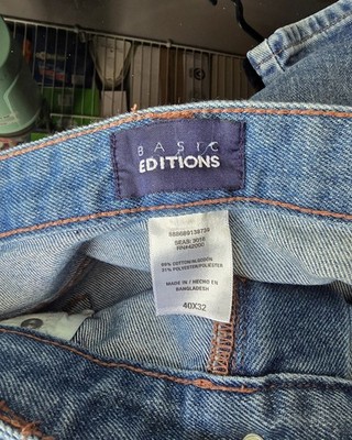 Basic Editions womens classic fit jeans Size 40x32