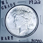 1922 P PEACE SILVER DOLLAR HI GRADE GENUINE U.S. MINT RARE COIN 9040