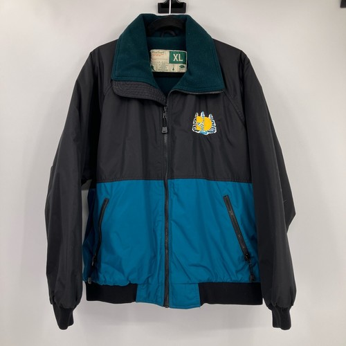 Vintage Wear Guard Black Blue Embroidered Logo Zip Insulated 2401 Jacket Coat