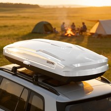 26 ft Heavy Duty ABS Vehicle Roof Top Storage Box Cargo Luggage Carrier 2 Locks