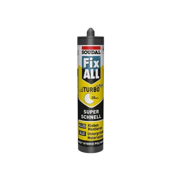 Soudal Fix All Turbo Weiss 290Ml Montagekleber Dichtstoff Konstruktion Kleber-image