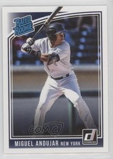 2018 Panini Donruss Rated Rookies Blank Back Miguel Andujar #31 uq5