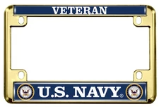 [Officially Licensed Product] - Motorcycle Metal License Plate Frame with U.S. 