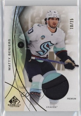 2024 SP Game Used Edition Gold Premium Memorabilia 10/15 Matty Beniers #60 1mu9