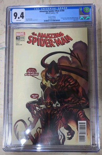 Amazing Spider-Man #799 CGC SS 9.4 NM Stuart Imminent 5/30/18 SECOND PRINTING