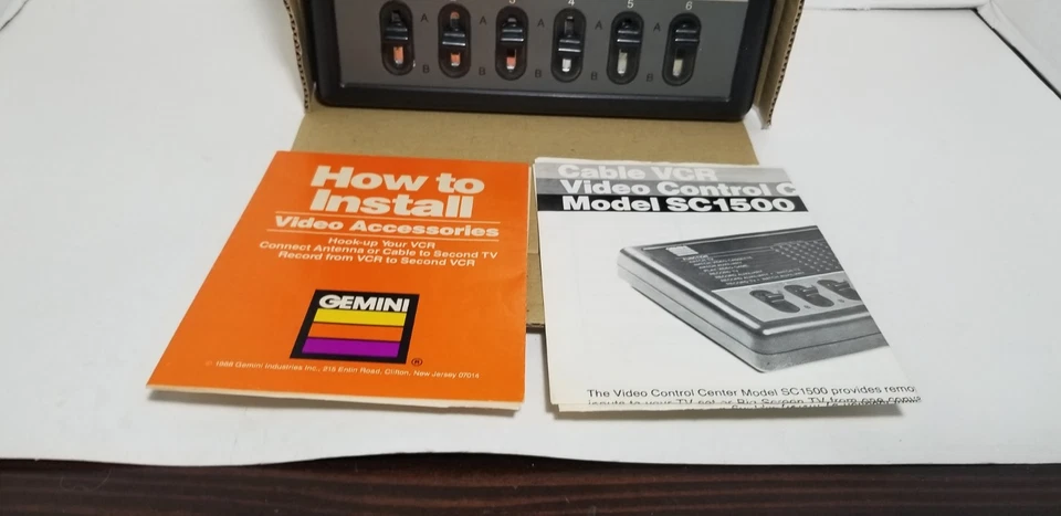 Gemini Cable VCR Video Control Center SC1500 Home Components NIB 6 Input - Image 4 of 4