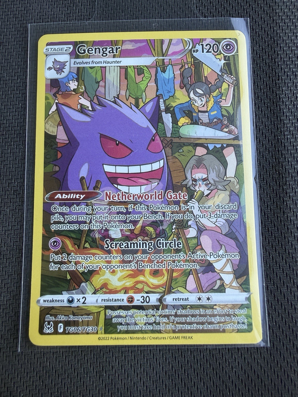Pokemon Gengar TG06/TG30 Trainer Gallery Holo Rare Lost Origin NM Card