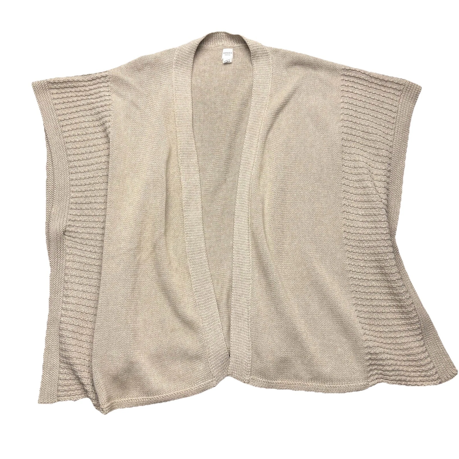 Zestt Organics Arden Poncho Organic Cotton Beige One Size Lagenlook Effortless
Opens in a new window