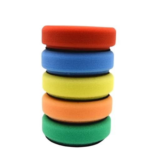 5Pcs 3Inch Buffing Sponge Pads Kit for Buffer Polisher, Cutting, 5Pcs (3 INCH)