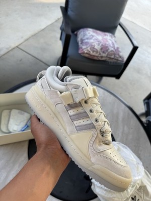 adidas Bad Bunny Forum Buckle Low HQ2153 Sneakers White Cream Lace Up Buckle