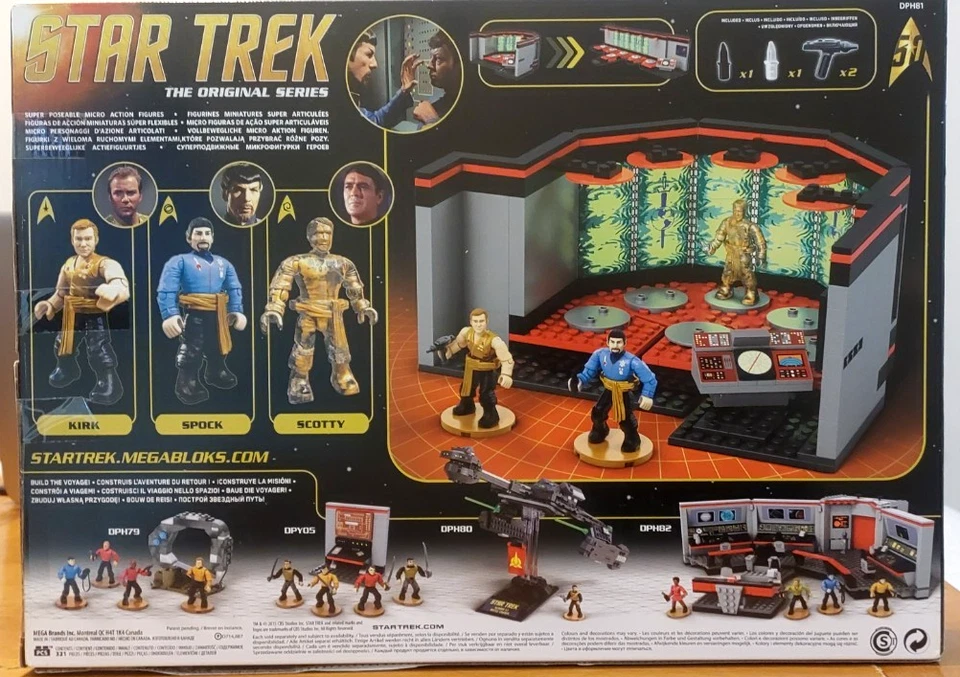 NEW STAR TREK - TOS Mega Bloks  DPH81 Transport Room Construction Set - Image 4 of 4