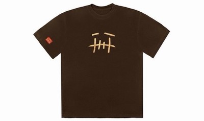 Travis Scott Cactus Jack x McDonald's Fry II T-shirt Brown Size Large