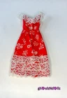 BARBIE 1976 Best Buy #9571 Red Lace Floral Dress Fashion Vintage Mattel.