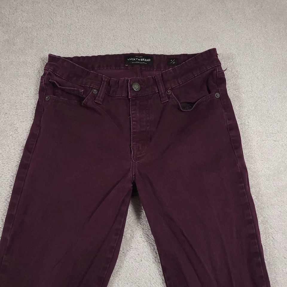 Lucky Brand Jeans Womens 4 Purple Ava Legging Stretch Skinny Pants Casual 27 - Image 3 of 4