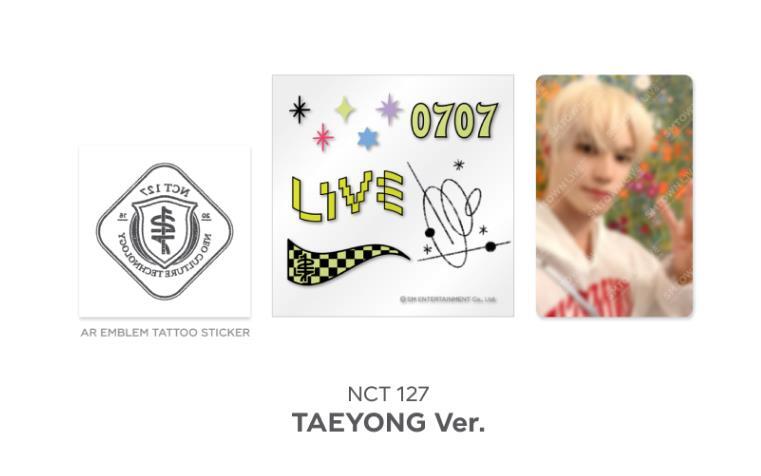 SMTOWN 2022 2点セット　NCT マーク Mark NCT 127 SMTOWN LIVE 2022 SMCU EXPRESS @ SUWON MD AR TATTOO STICKER