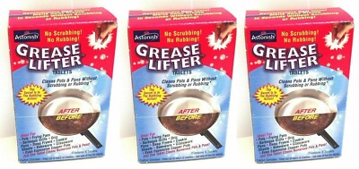 3 Pack Astonish Oven Cookware Cleaner Grease Lifter Tablets 