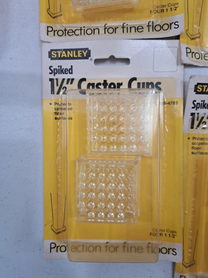 Tazas giratorias transparentes con clavos Stanley de plástico 1 1/2" CD86-4783 4 piezas (5 paquetes) Foto 2 de 4