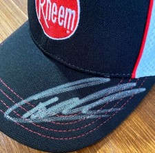 Christopher Bell signed Rheem Joe Gibbs Racing personal model NASCAR cap hat JSA