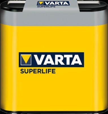 3er Set Varta 72477 Superlife 3R12/Flat (2012) - Zinkchlorid Batterie