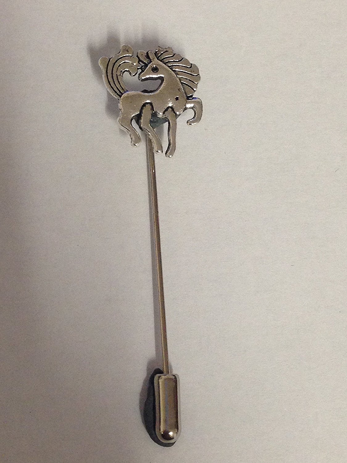 Rainbow Pony Mythical PT164 emblema argento su cravatta stick spilla cappello sciarpa colletto