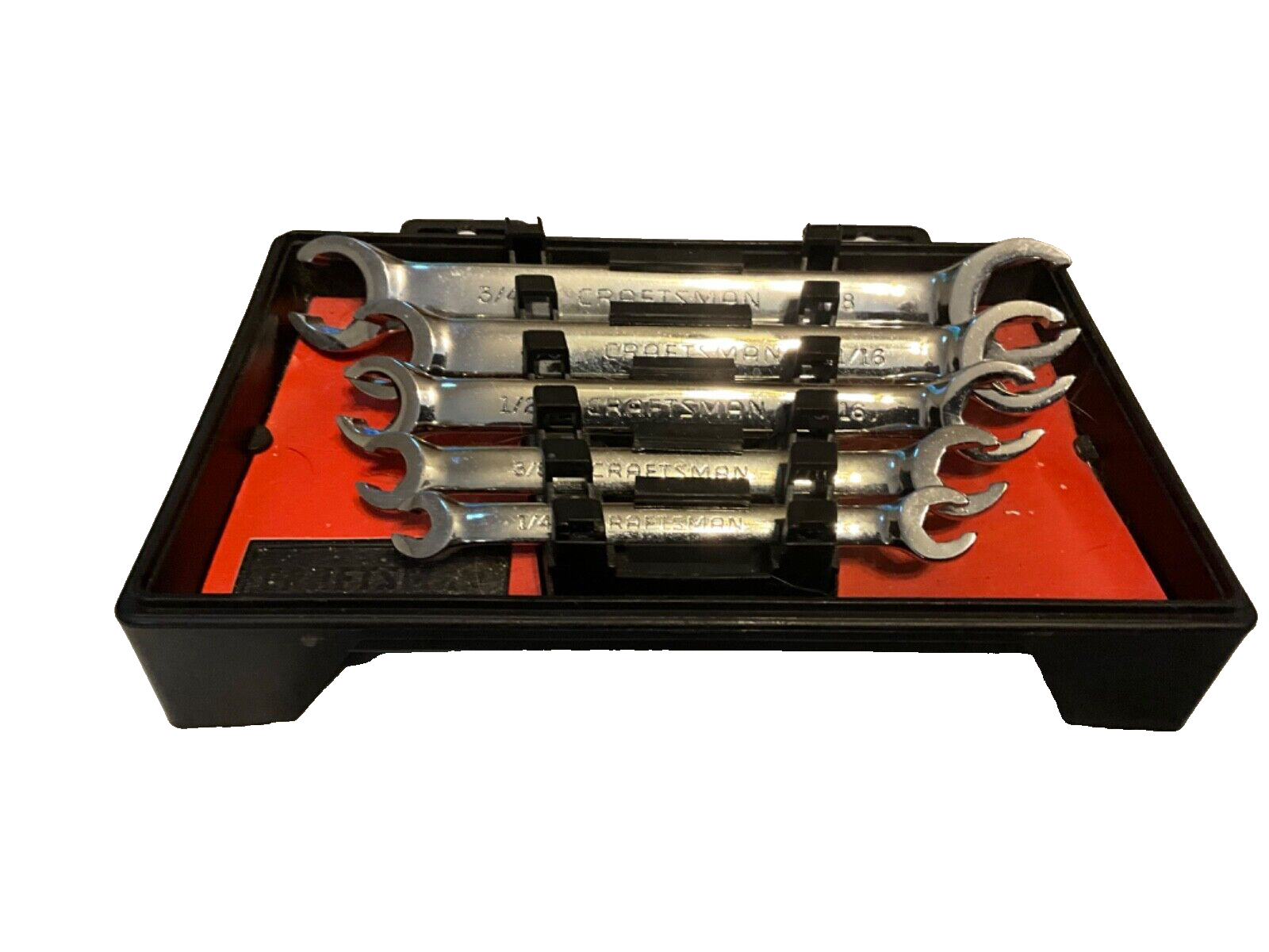 CRAFTSMAN USA SAE Flare Nut Line Wrench VA Set Of 4 3/8"7/8" Made in