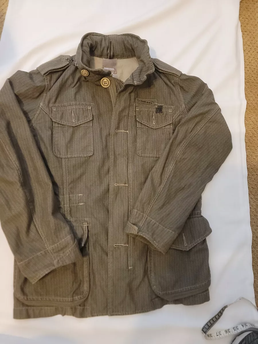 diesel industry mens or (unisex) utility jacket medium