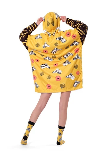 ZEBRA HOODIE BLANKET