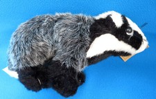 BADGER WILD ANIMAL plush BLAIREAU 9" long soft toy PLAYMAKER softouch DISCOVERY