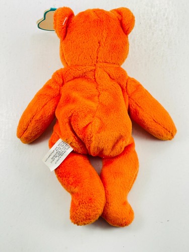 Vintage Avon Full O' Beans Orange Plush Bear Benard December 21 8"T Plush - Picture 4 of 7