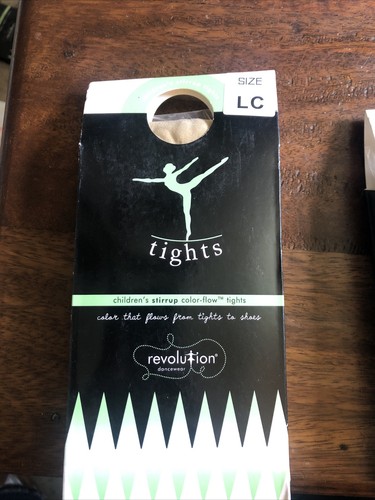 Color Flow Stirrup Tights Dark Tan Size 