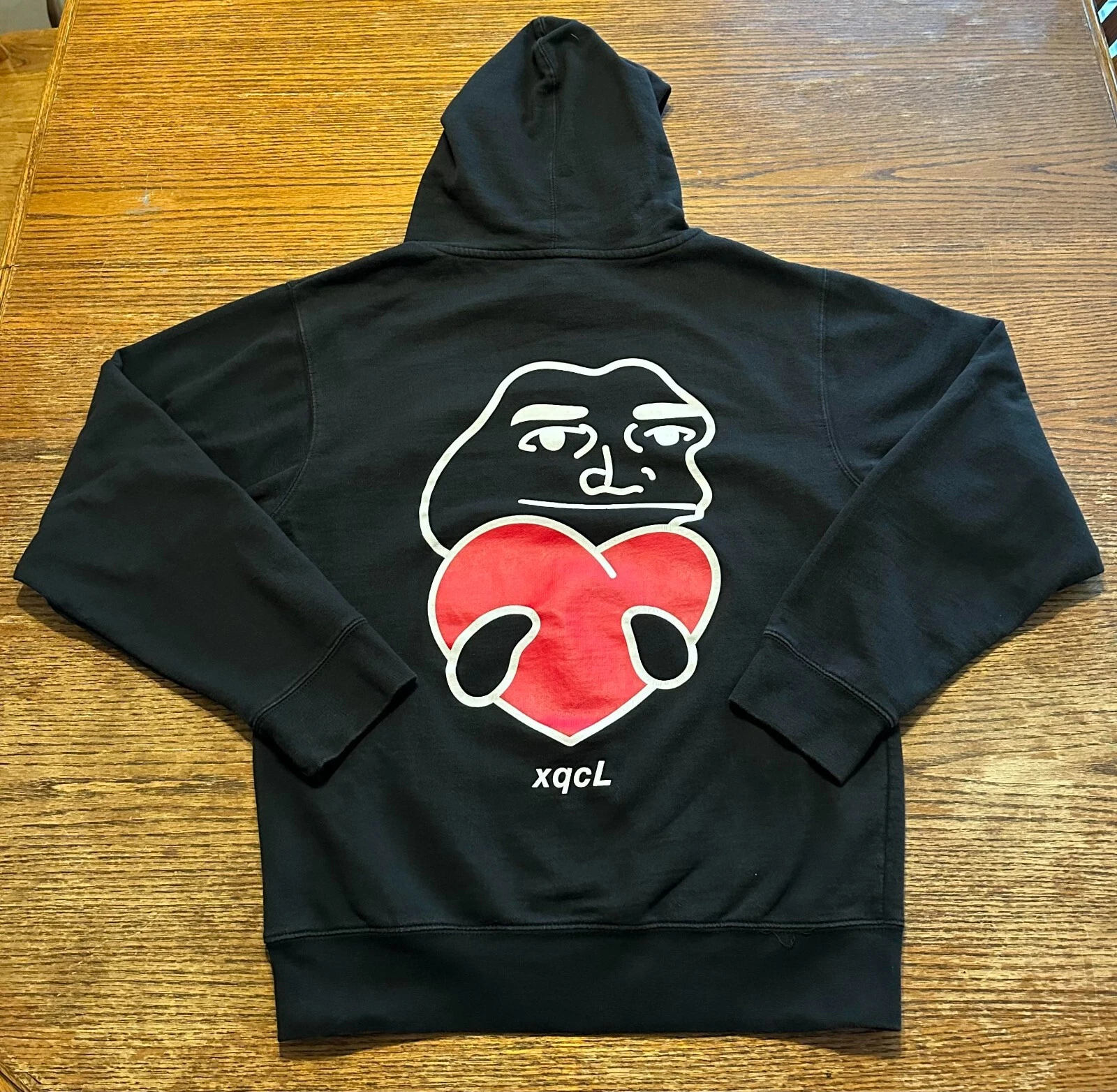 Felpa con cappuccio xQc Merch (edizione San Valentino 2020) taglia small