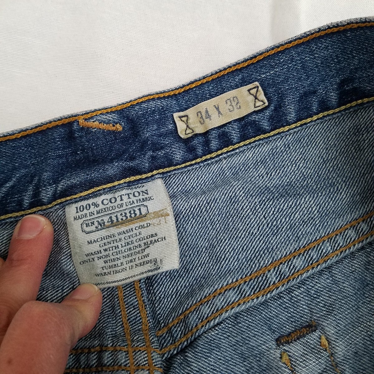 Polo Ralph Lauren Mens Jeans 34 (36) x32 (31) Vintage 67 Straight