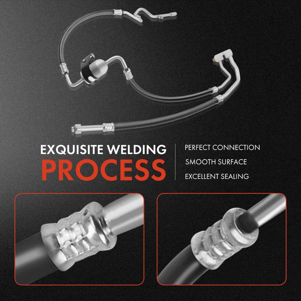 Conjunto de manguera de succión y descarga de aire acondicionado para Ford F-150 99-03 F-150 Heritage 4,2 L Foto 4 de 4