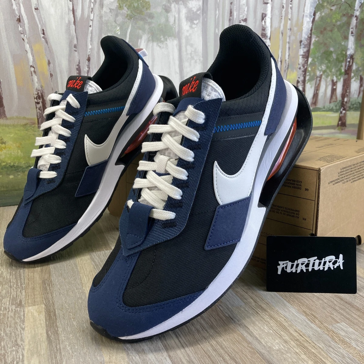 Air max 9 clearance navy blue and white