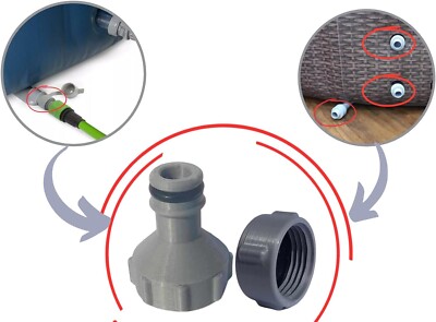 Lay Z Spa Compatible Drain Valve Adapter Drainage Pipe Cap UK